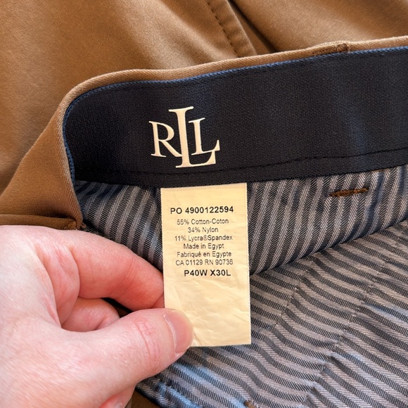 3 set Vintage Lauren Ralph Lauren Men’s Dress Pants 40x30 - Picture 10 of 12